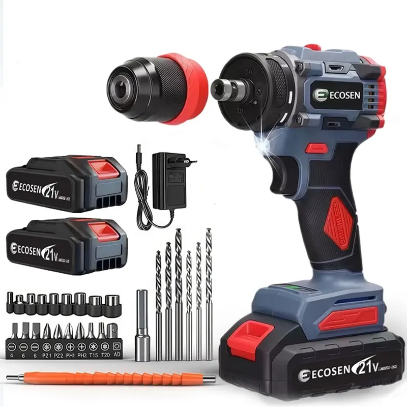 Furadeira Com Chave De Fenda Sem Escovas16.8v - 2 Baterias