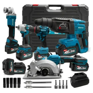 Kit Ferramentas Genai 68v 5 Em 1 Baterias E Maleta