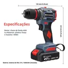 Furadeira Com Chave De Fenda Sem Escovas16.8v - 2 Baterias - Imagem 8